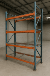 single section used pallet racking